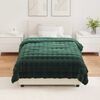 vidaXL Couverture en Fourrure de Lapin Synth&eacute;tique Olite Vert fonc&eacute;
