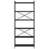 vidaXL &Eacute;tag&egrave;re Ch&ecirc;ne noir 40 x 30 x 85 cm Bois d'ing&eacute;nierie