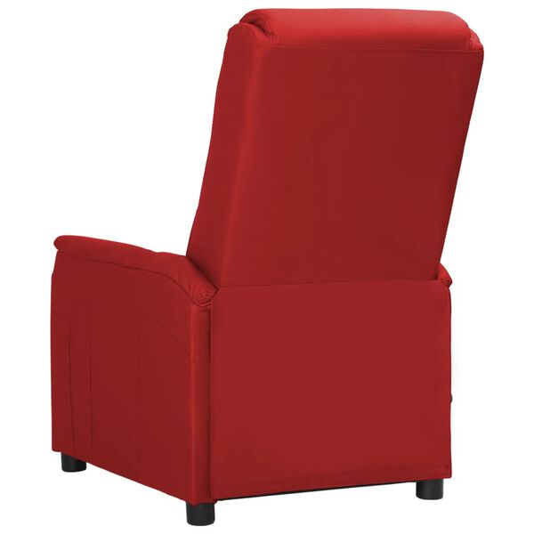 vidaXL Fauteuil de massage Rouge bordeaux Similicuir