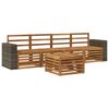 vidaXL Ensemble de canap&eacute;s d'ext&eacute;rieur 5 pcs Naturel