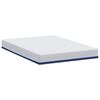vidaXL Matelas Blanc et Bleu 140 x 190 cm Tissu jacquard