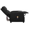 vidaXL Fauteuil de massage Noir Similicuir