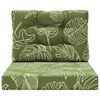 vidaXL Coussin de canap&eacute; d'ext&eacute;rieur 2 pcs Mod&egrave;le feuille Polyester