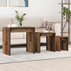 vidaXL Table basse 3 pcs Bois ancien Bois d'ing&eacute;nierie