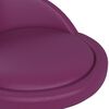 vidaXL Chaises pivotantes &agrave; manger lot de 4 violet similicuir