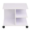 vidaXL &Eacute;tag&egrave;re &agrave; roulettes 50x35x42 cm Blanc