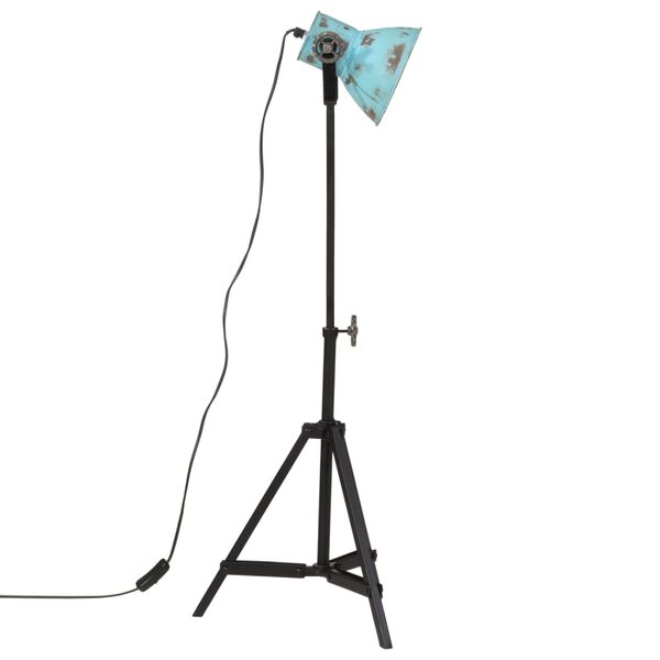 vidaXL Lampadaire 25 W bleu d&eacute;lav&eacute; 35x35x65/95 cm E27