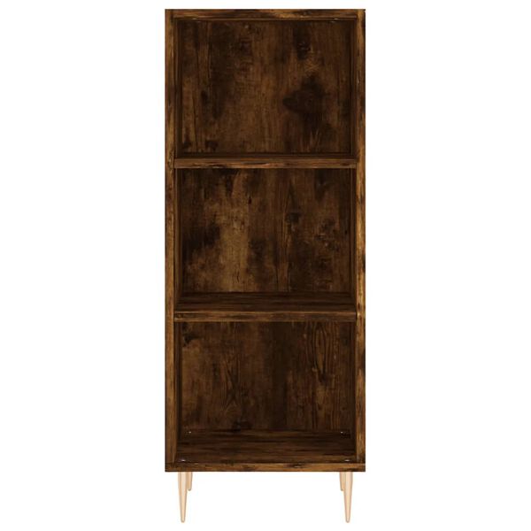 vidaXL Buffet ch&ecirc;ne fum&eacute; 34,5x32,5x90 cm bois d'ing&eacute;nierie