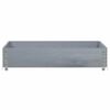 vidaXL Collier de palette gris 100x100 cm bois de pin solide