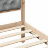 vidaXL Cadre de lit Gris clair 200 x 200 cm Pin massif