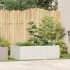 vidaXL Jardini&egrave;re blanc 120x80x40 cm acier