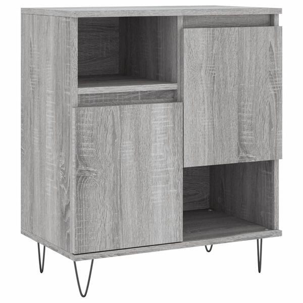 vidaXL Buffet Sonoma gris 60x35x70 cm Bois d'ing&eacute;nierie