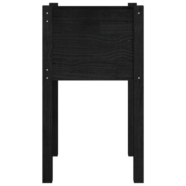 vidaXL Jardinière d'extérieur Noir 40x40x70 cm Bois de pin massif