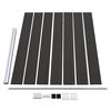 vidaXL Panneau de cl&ocirc;ture WPC 175x146 cm Noir