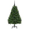 vidaXL Sapin de Noël artificiel avec 150 LED Vert 120 cm PVC et métal