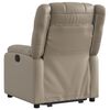 vidaXL Fauteuil inclinable Cappuccino Similicuir