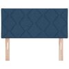 vidaXL T&ecirc;te de lit avec t&ecirc;te de lit Bleu 90 cm Cuir synth&eacute;tique