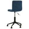 vidaXL Chaises pivotantes &agrave; manger lot de 2 bleu velours