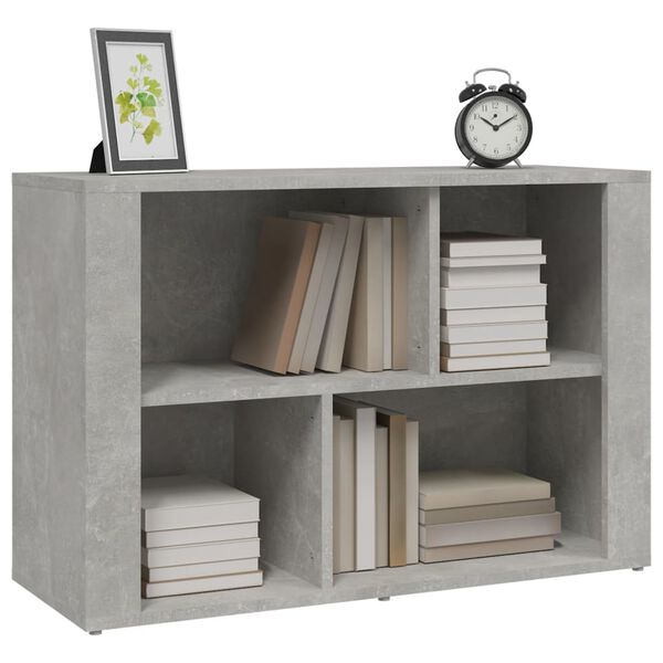 vidaXL Buffet Gris b&eacute;ton 80x30x54 cm Bois d'ing&eacute;nierie