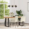 vidaXL Chaises &agrave; manger lot de 4 Cr&egrave;me Velours