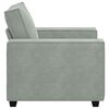 vidaXL Fauteuil Gris clair 100x78x84 cm Velours