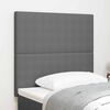 vidaXL T&ecirc;te de lit LED avec des lumi&egrave;res &agrave; LED Gris clair 80 cm tissu
