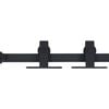 vidaXL Kit mini de porte d'armoire coulissante Acier au carbone 200 cm