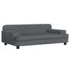 vidaXL Lit pour chien gris fonc&eacute; 90x53x30 cm velours