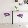 vidaXL Tabourets de bar lot de 2 violet similicuir