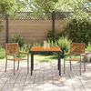vidaXL Ensemble de salle &agrave; manger pour jardin 3 pcs Gris