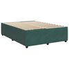 vidaXL Sommier &agrave; lattes de lit et matelas Vert fonc&eacute; 140x190cm Velours