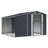 vidaXL Abri de jardin anthracite 277x279x179 cm acier galvanis&eacute;