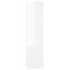vidaXL Garde-robe avec tiroirs Blanc brillant Bois d'ing&eacute;nierie