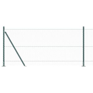 vidaXL Cl&ocirc;ture hexagonale avec base en b&eacute;ton 100 x 1 m Vert Maille