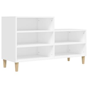 vidaXL Armoire &agrave; chaussures Blanc 102x36x60 cm Bois d'ing&eacute;nierie