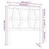 vidaXL T&ecirc;te de lit Gris 106x4x100 cm Bois massif de pin