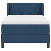 vidaXL Lit &agrave; ressorts avec matelas Bleu 90 x 200 cm tissu