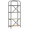 vidaXL &Eacute;tag&egrave;re Ch&ecirc;ne Sonoma 60 x 30 x 146 cm Bois d'ing&eacute;nierie