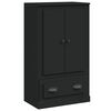 vidaXL Buffet haut noir 60x35,5x103,5 cm bois d'ing&eacute;nierie