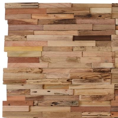 vidaXL Panneaux de revêtement mural 10 pcs 1,03m² Bois de teck recyclé