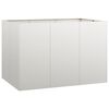 vidaXL Jardini&egrave;re 120x80x80 cm acier inoxydable