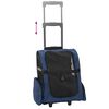 vidaXL Chariot pour animaux de compagnie 3 en 1 Design Bleu 48 x 32 x (57-106) cm Tissu Oxford