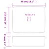 vidaXL Vasque à poser multicolore rectangulaire 46x35,5x13cm céramique
