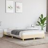 vidaXL Cadre de lit sans matelas cr&egrave;me 120x200 cm tissu