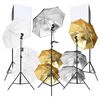 vidaXL Kit de studio photo avec &eacute;clairage &eacute;cran de fond et r&eacute;flecteur