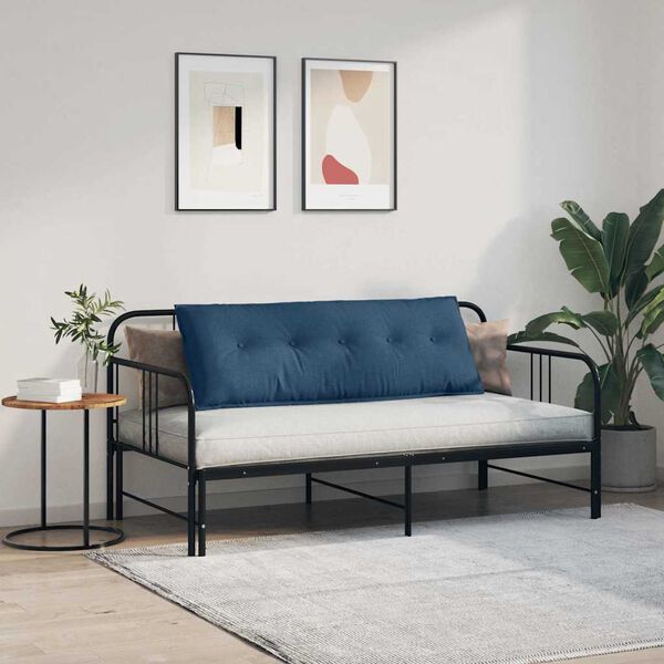 vidaXL Coussin de Dos Bleu 140 x 19 x 50 cm tissu