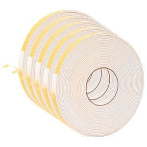 vidaXL Ruban adh&eacute;sif en mousse 5 pc Blanc 15mm x 10m Mousse CR