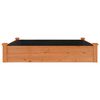 vidaXL Lit surélevé de jardin doublure 120x120x25 cm bois massif sapin