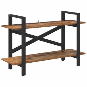 vidaXL &Eacute;tag&egrave;re 2 niveaux 100 x 33,5 x 64 cm Bois d'ing&eacute;nierie