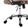 vidaXL Chaise de bureau Taupe Polyester